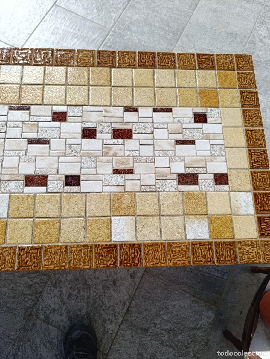Antig&uuml;edades: Preciosa mesa de centro de mosaico de azulejos - Foto 11