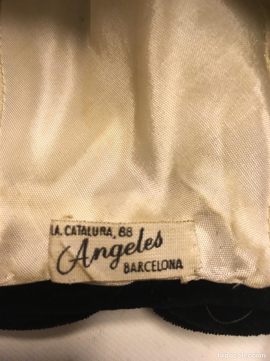 Antig&uuml;edades: Gorro terciopelo negro ni&ntilde;a - Foto 2