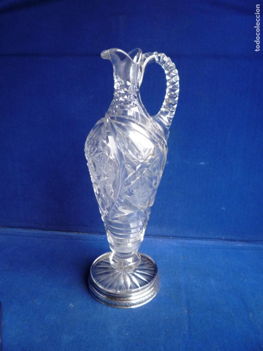 Antig&uuml;edades: JARRA CRISTAL CON PLATA - Foto 2