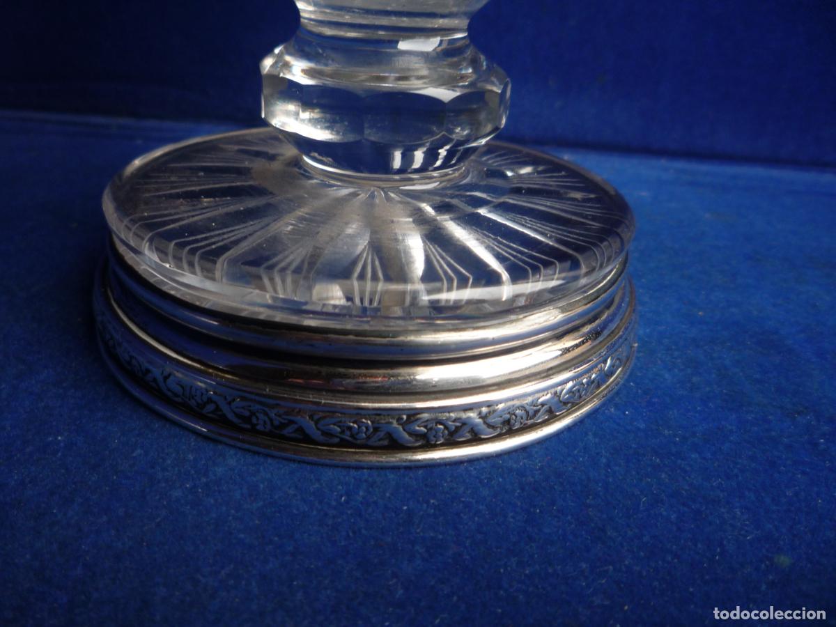 Antig&uuml;edades: JARRA CRISTAL CON PLATA - Foto 3