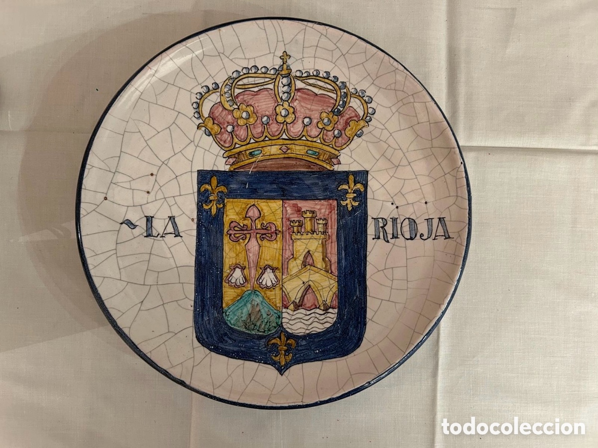 Antiquit&auml;ten: Plato Escudo La Rioja.