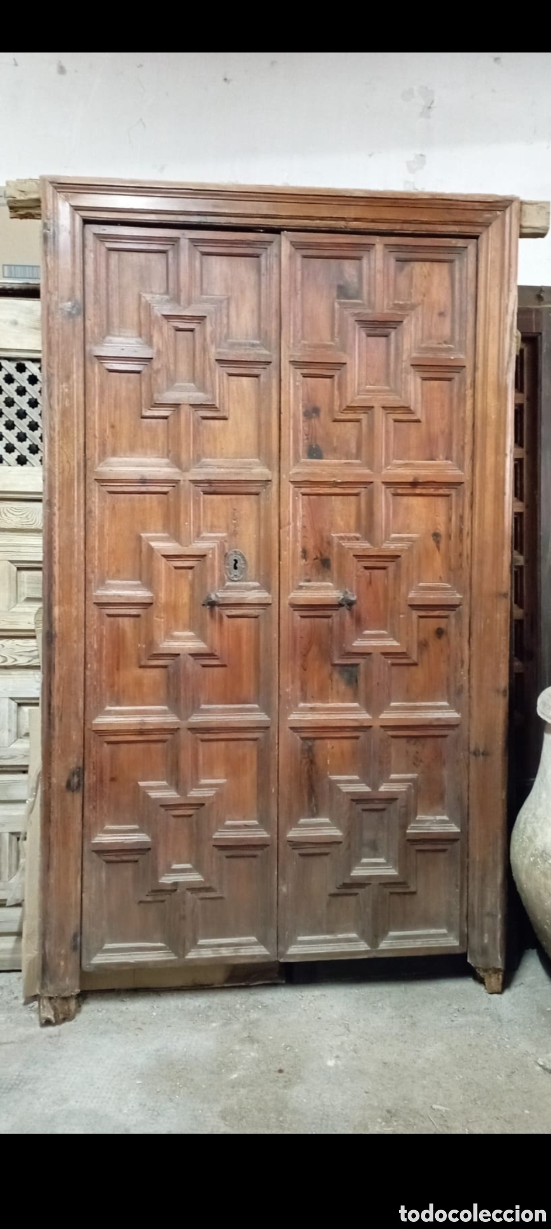 Antig&uuml;edades: PUERTA ANTIGUA DE MADERA - Foto 1