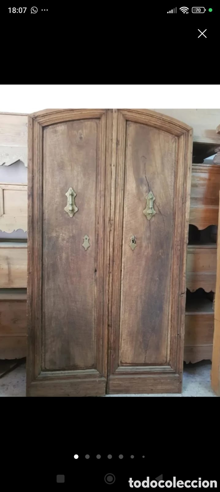 Antig&uuml;edades: PUERTA ANTIGUA DE MADERA - Foto 1