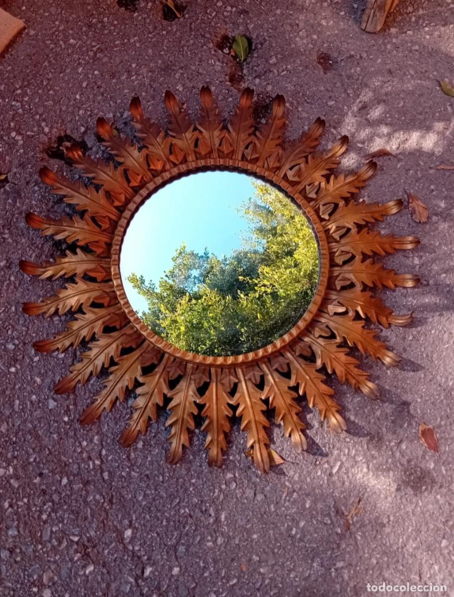 Antig&uuml;edades: Espejo sol antiguo 57cm - Foto 1
