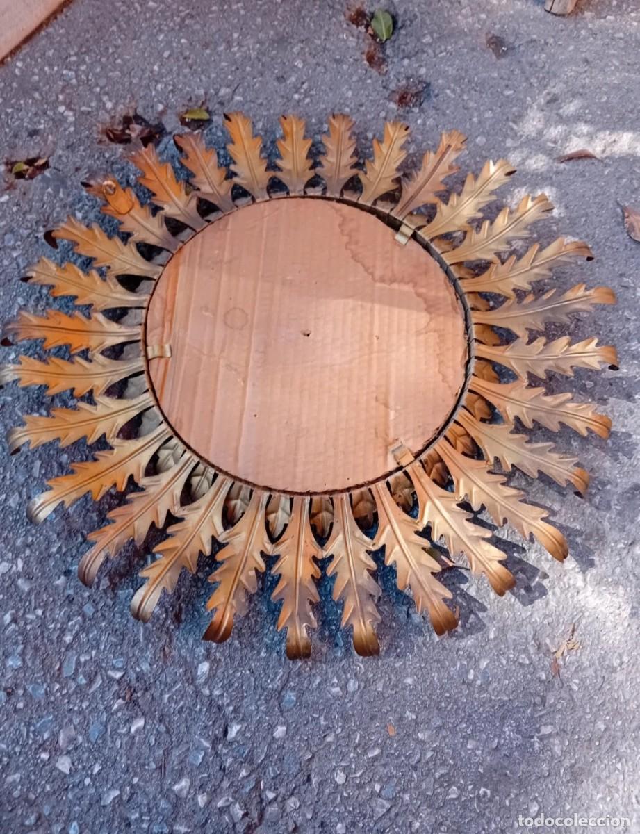 Antig&uuml;edades: Espejo sol antiguo 57cm - Foto 4