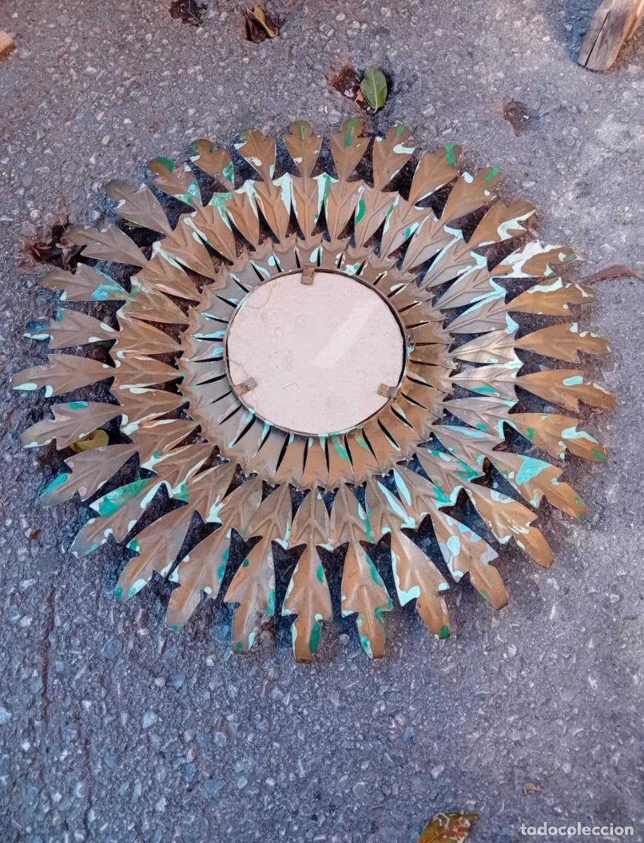 Antig&uuml;edades: Espejo sol antiguo 50cm - Foto 4