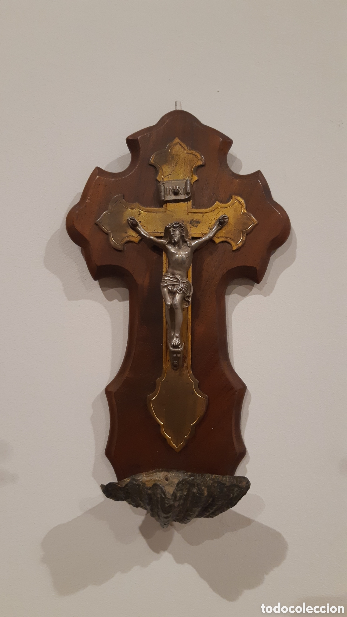Antig&uuml;edades: Cruz benditera francesa - Foto 1
