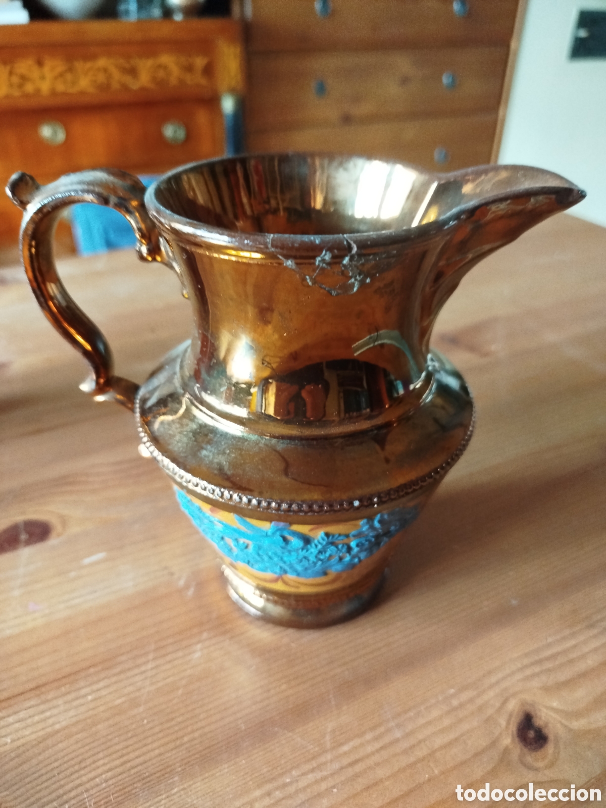 Antig&uuml;edades: Jarra de Bristol. 15 cm - Foto 3