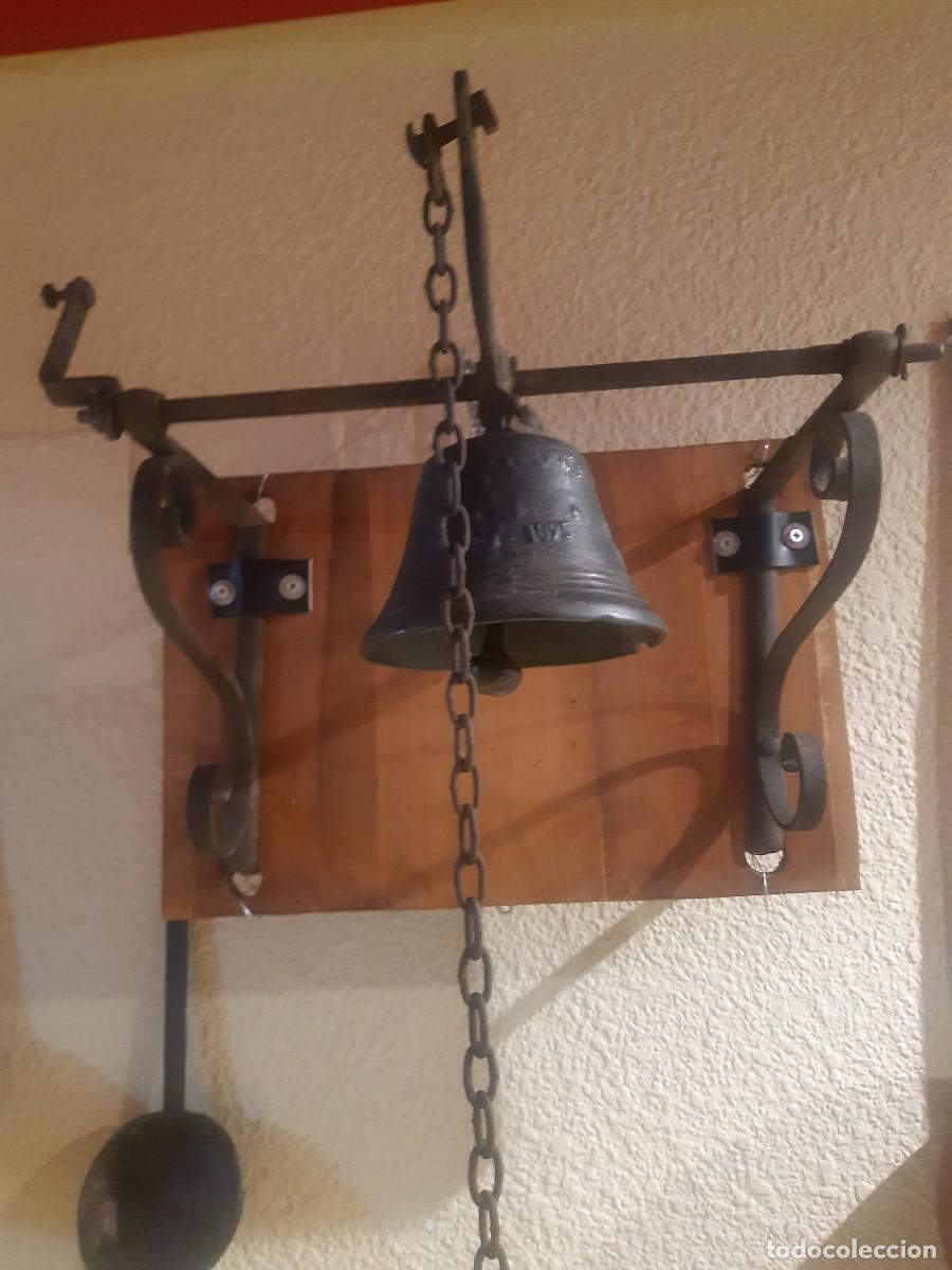 Antig&uuml;edades: CAMPANA DE CONVENTO FECHADA 1895. EXPECTACULAR - Foto 1