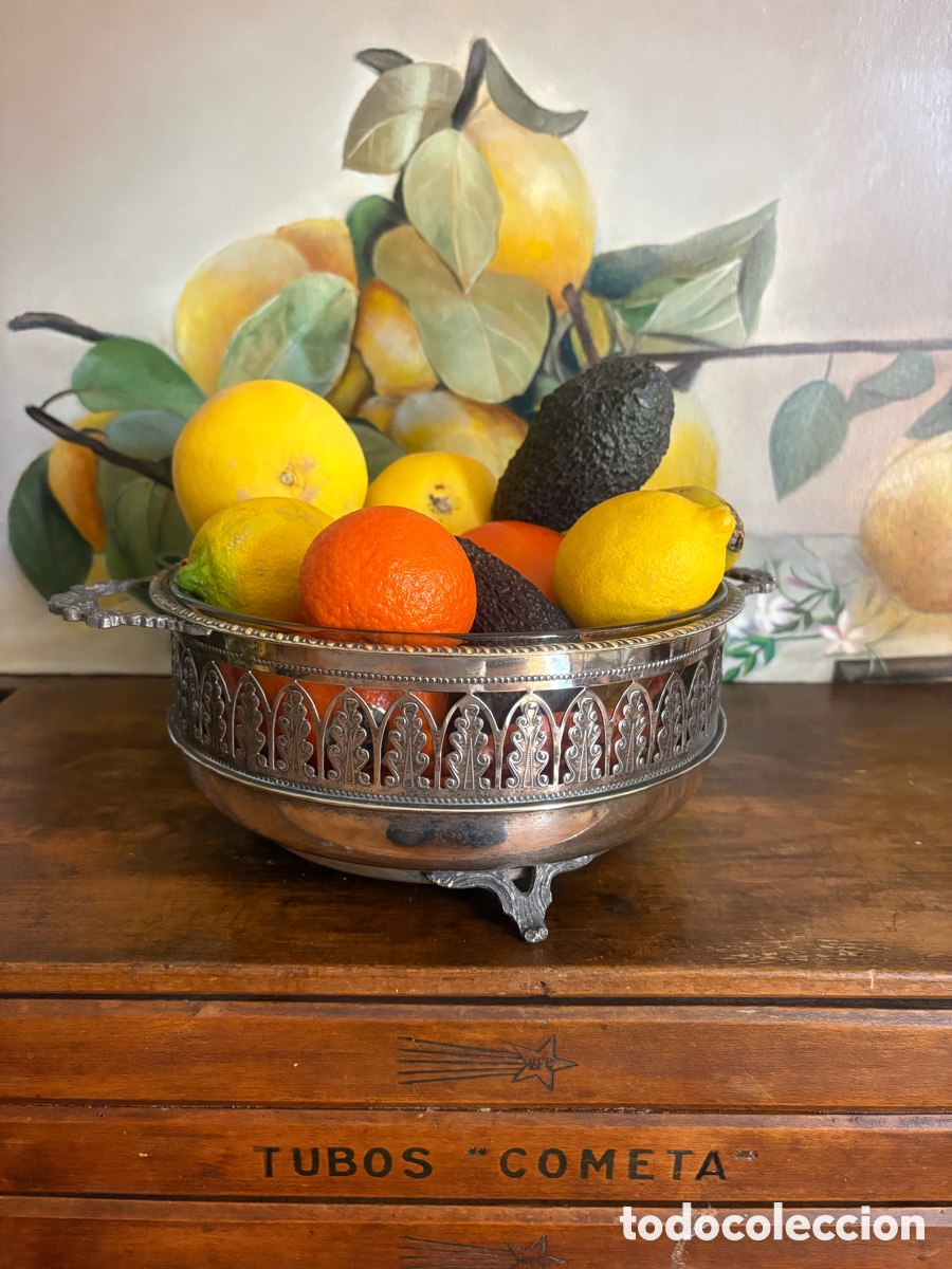 Antig&uuml;edades: FRUTERO DE ALPACA VINTAGE. - Foto 1