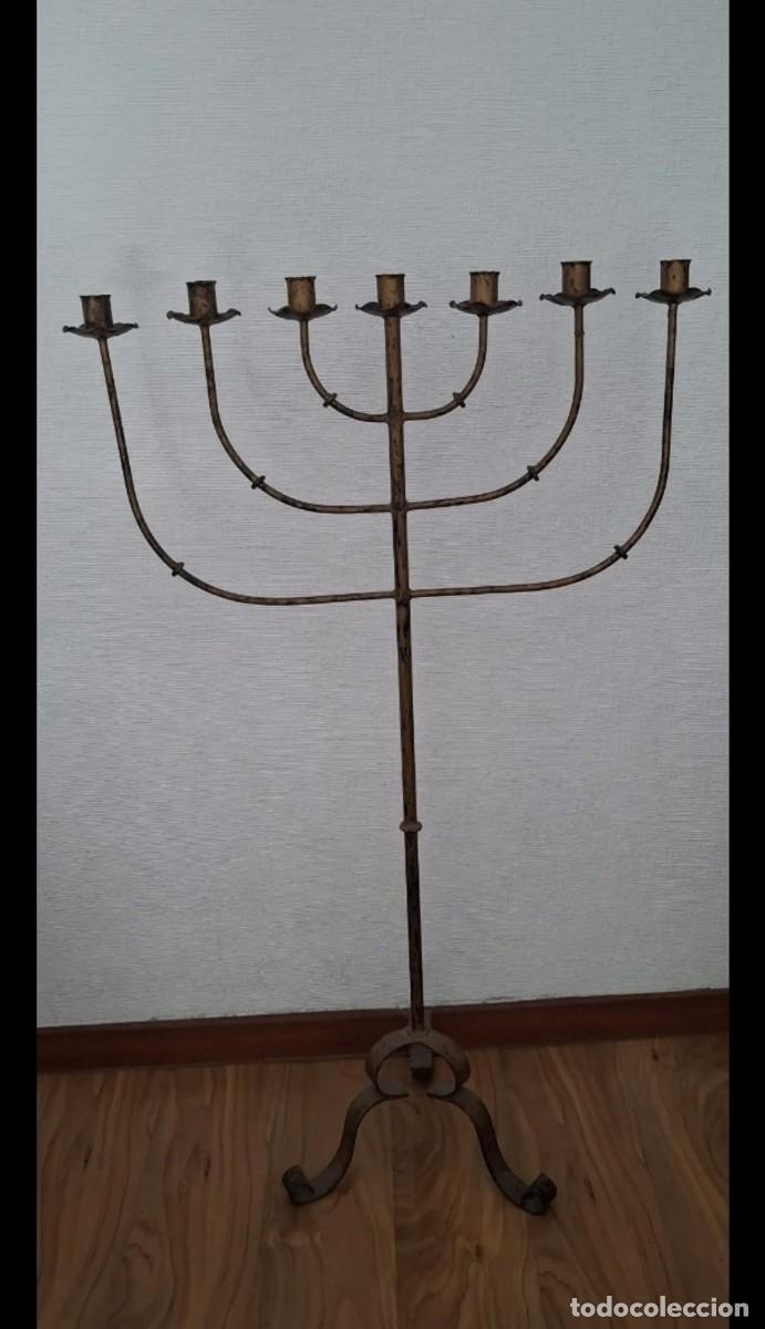 Antig&uuml;edades: Candelabro antiguo de 7 brazos - Foto 1