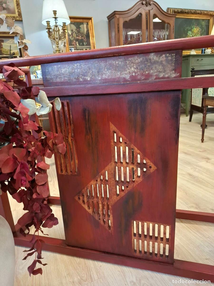 Antig&uuml;edades: Consola estilo oriental rojo chinesco - Foto 3