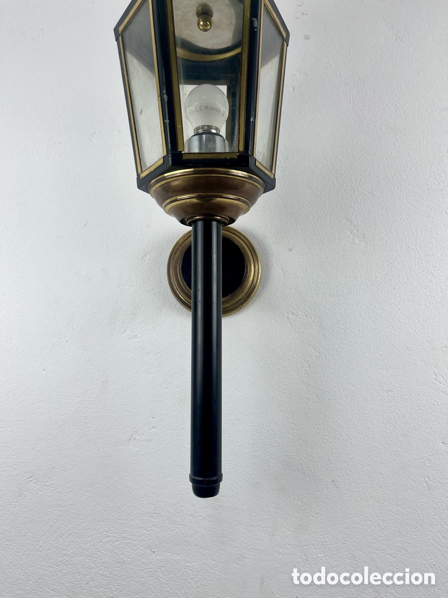 Antig&uuml;edades: FAROL DE PARED -ESTILO IMPERIO- BUEN ESTADO FUNCIONANDO - Foto 4