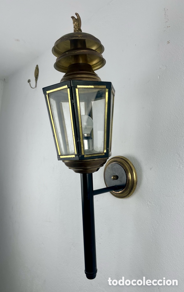 Antig&uuml;edades: FAROL DE PARED -ESTILO IMPERIO- BUEN ESTADO FUNCIONANDO - Foto 1