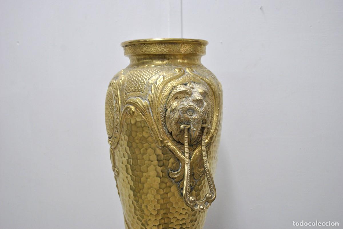 Antig&uuml;edades: GRAN JARR&Oacute;N DE BRONCE DORADO - Foto 5