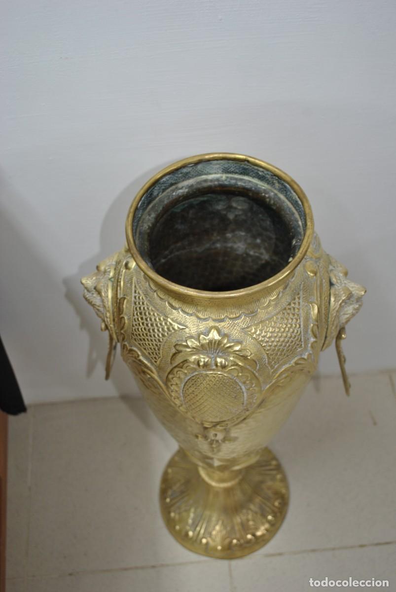 Antig&uuml;edades: GRAN JARR&Oacute;N DE BRONCE DORADO - Foto 6