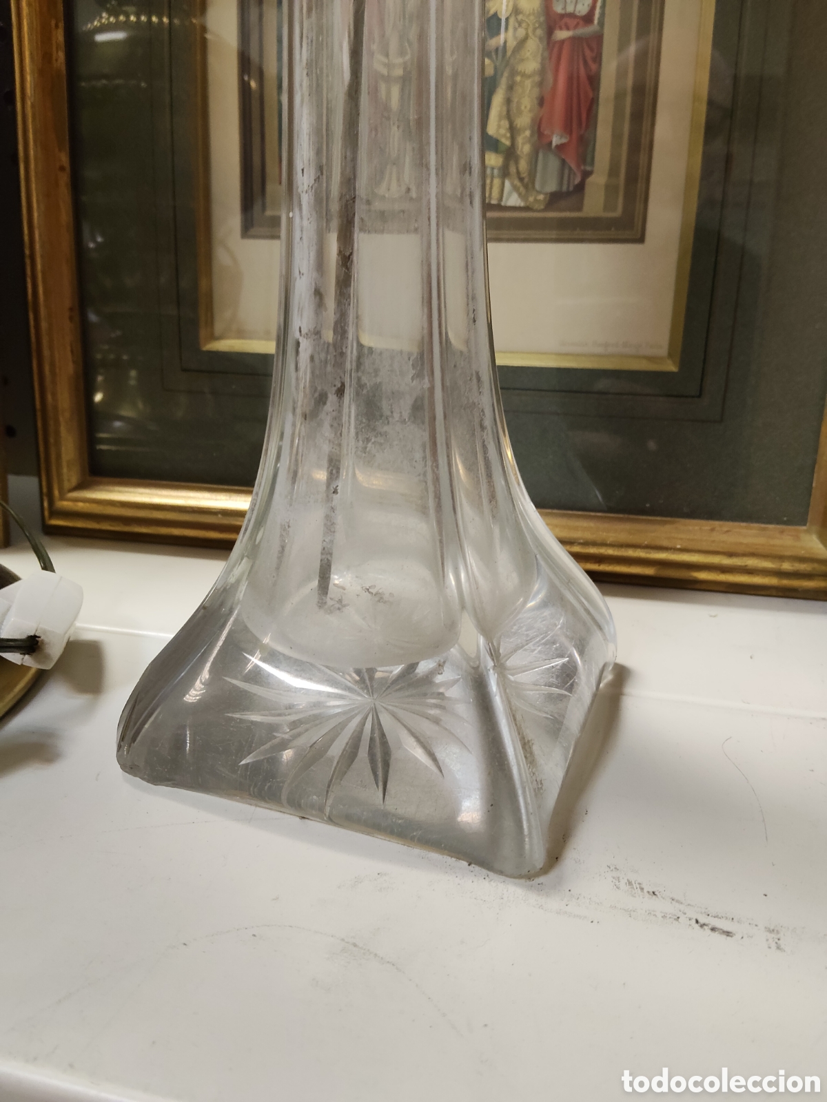 Antig&uuml;edades: Violetero de cristal de roca - Foto 2