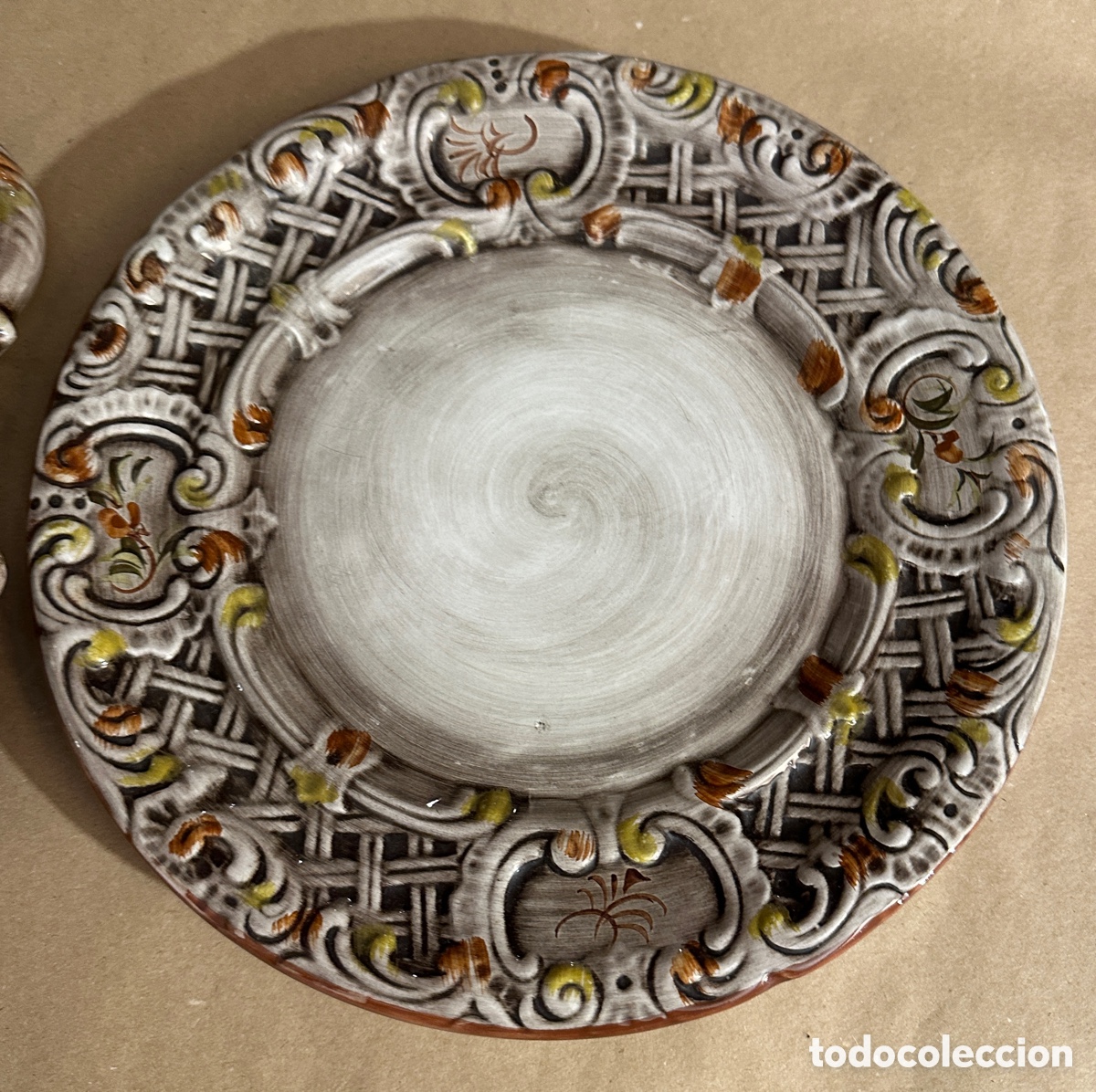 Antig&uuml;edades: Aguamanil con plato Capodimonte - Foto 6
