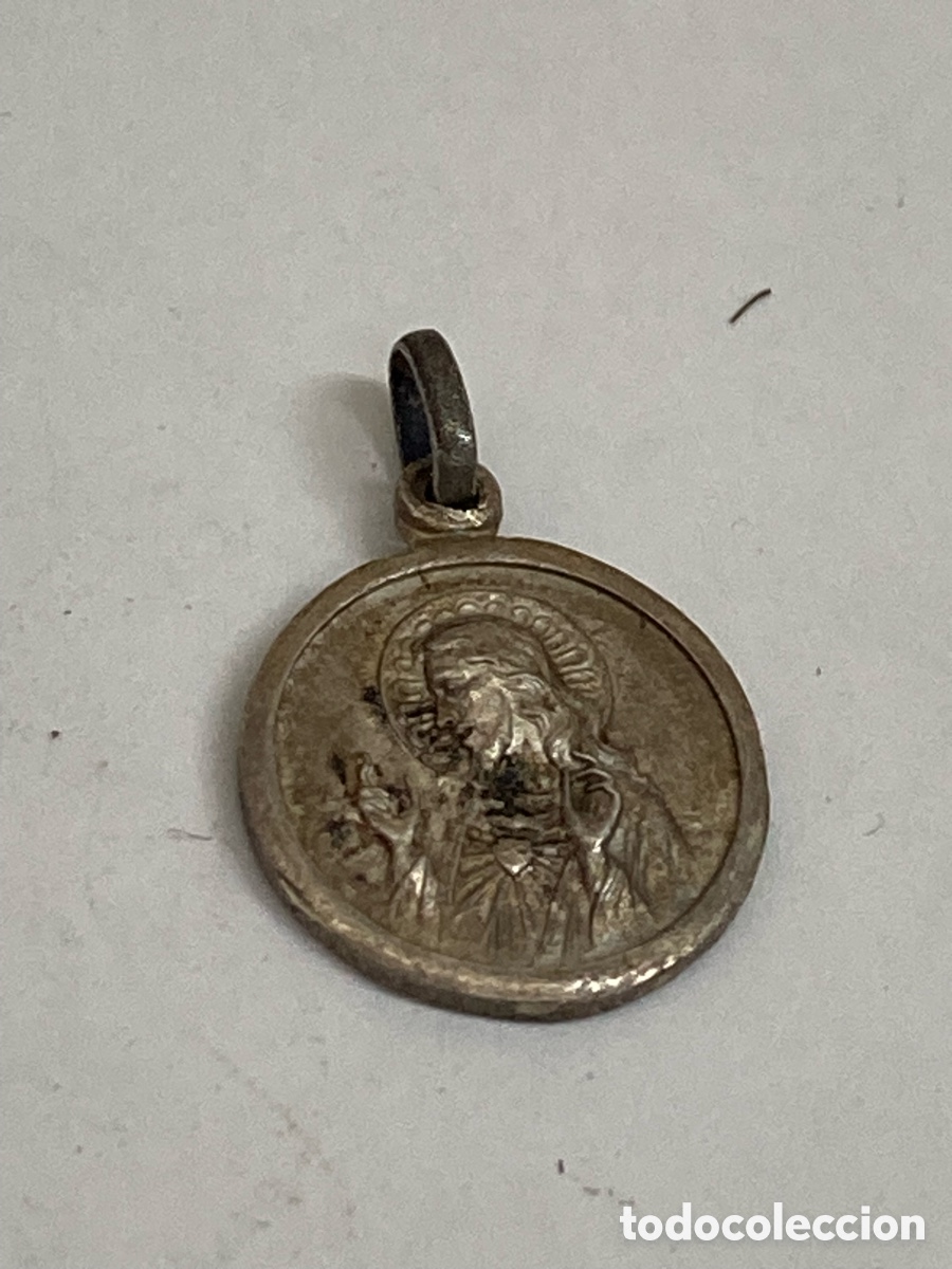 Antig&uuml;edades: Medalla de plata religiosa C534 - Foto 1