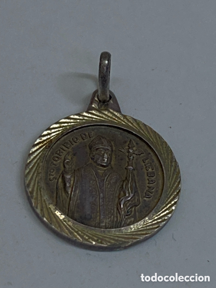 Antig&uuml;edades: Medalla de plata religiosa S412 - Foto 2