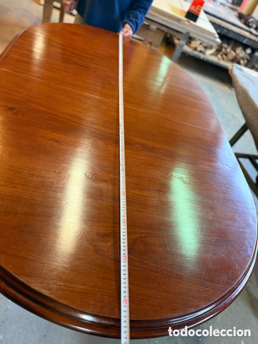 Antig&uuml;edades: Mesa ovalada inglesa en caoba - Foto 1