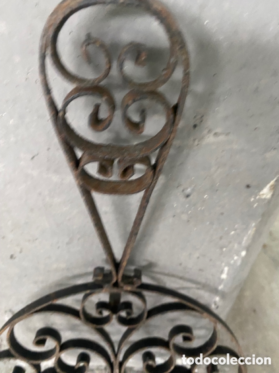 Antig&uuml;edades: soporte antiguo de hierro forjado, - Foto 3