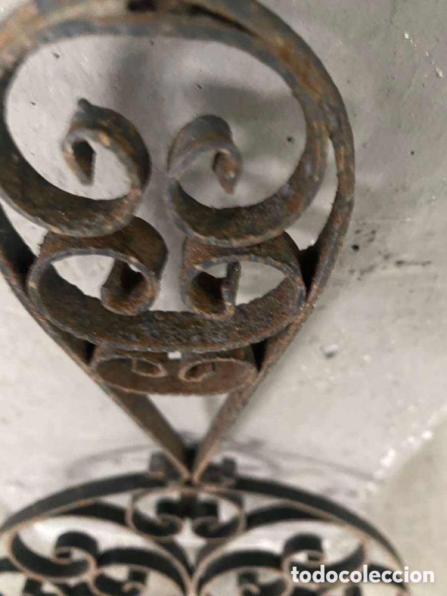 Antig&uuml;edades: soporte antiguo de hierro forjado, - Foto 6