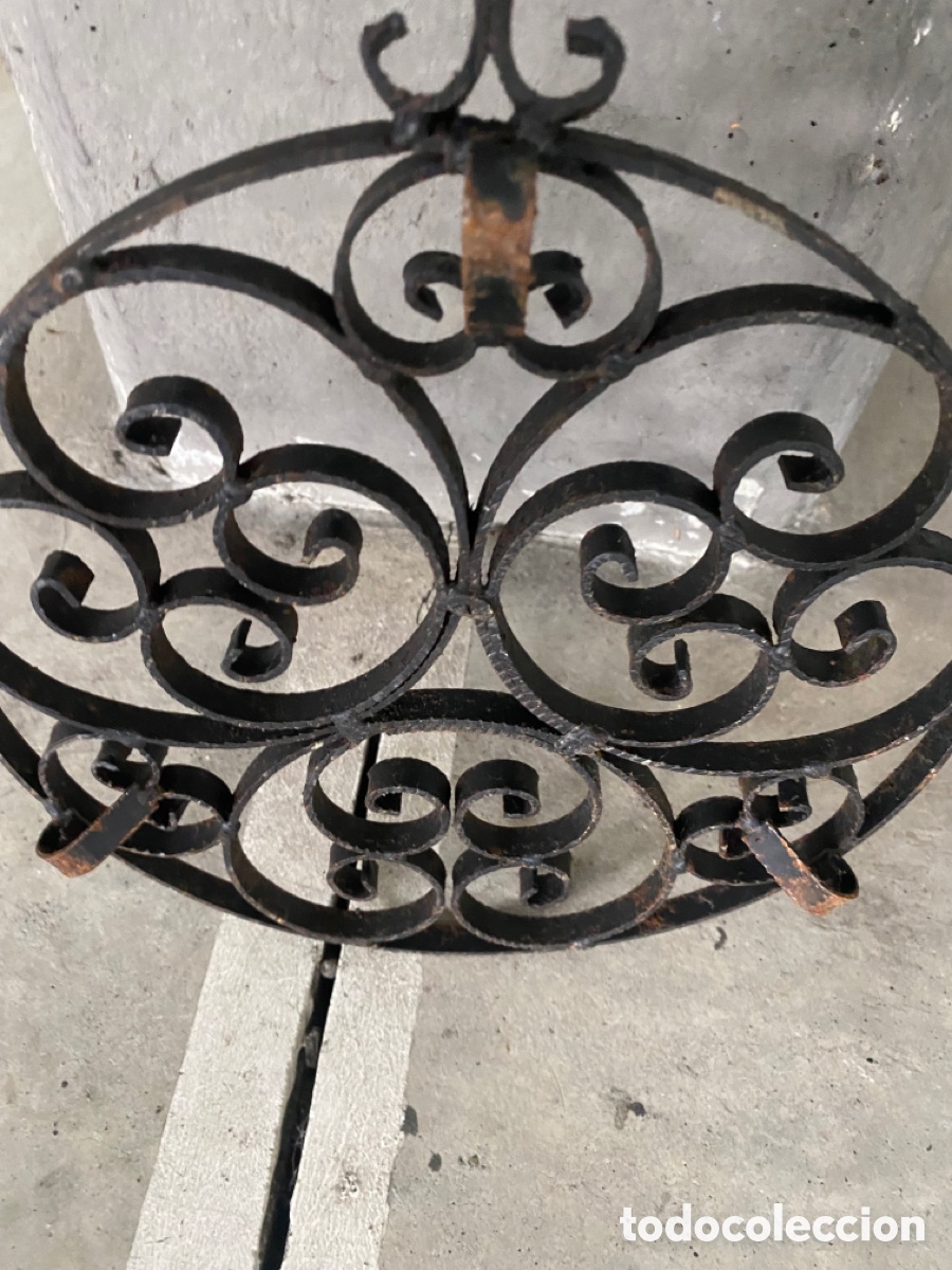 Antig&uuml;edades: soporte antiguo de hierro forjado, - Foto 9