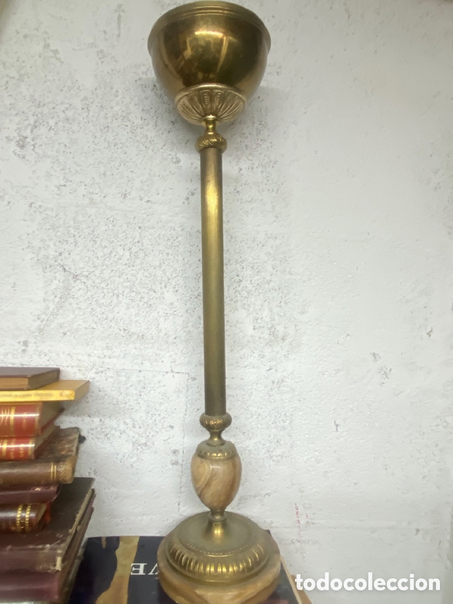 Antig&uuml;edades: Cenicero antiguo de bronce y lat&oacute;n - Foto 6