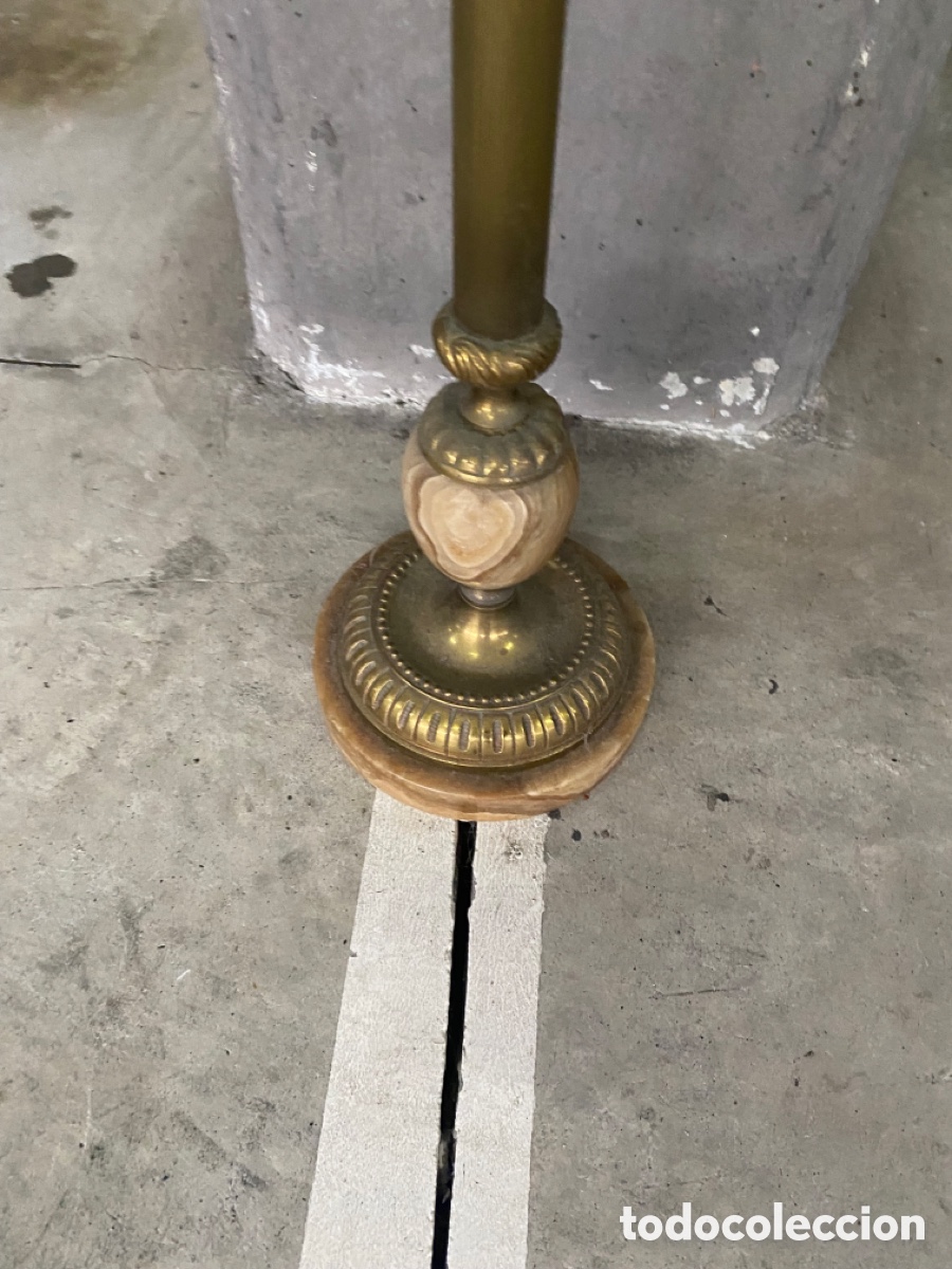 Antig&uuml;edades: Cenicero antiguo de bronce y lat&oacute;n - Foto 7