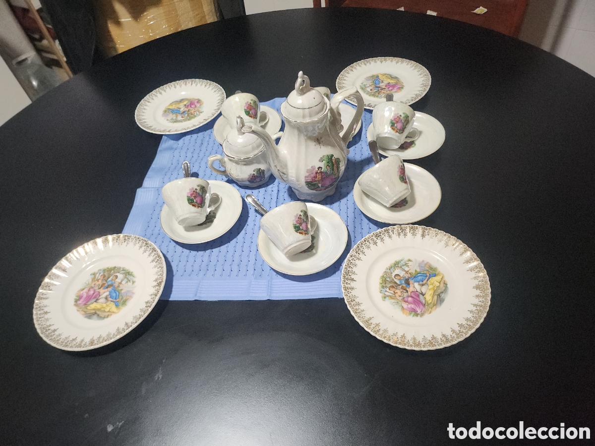 Antig&uuml;edades: Juego de te musical antiguo - Foto 2