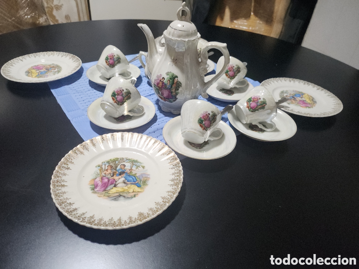 Antig&uuml;edades: Juego de te musical antiguo - Foto 1