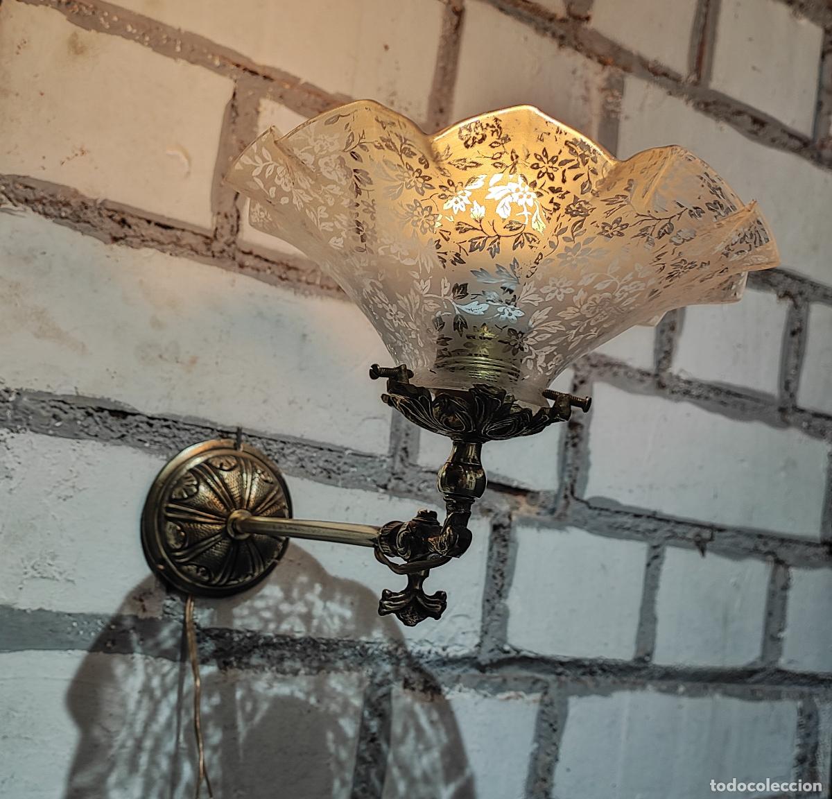 Antig&uuml;edades: EXCELENTE APLIQUE , LUZ, DE PARED, FINAL S.XIX - Foto 3