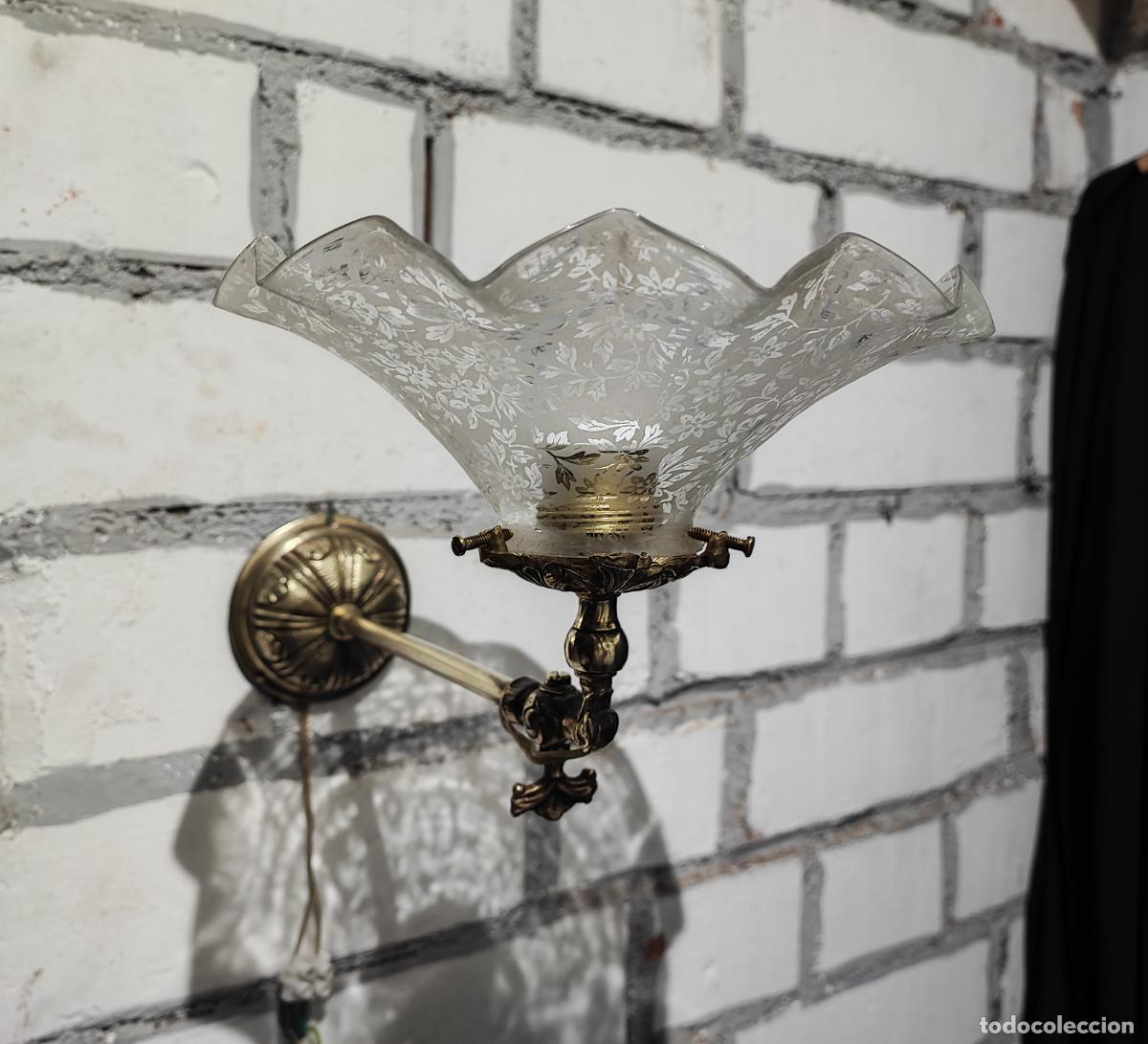 Antig&uuml;edades: EXCELENTE APLIQUE , LUZ, DE PARED, FINAL S.XIX - Foto 4
