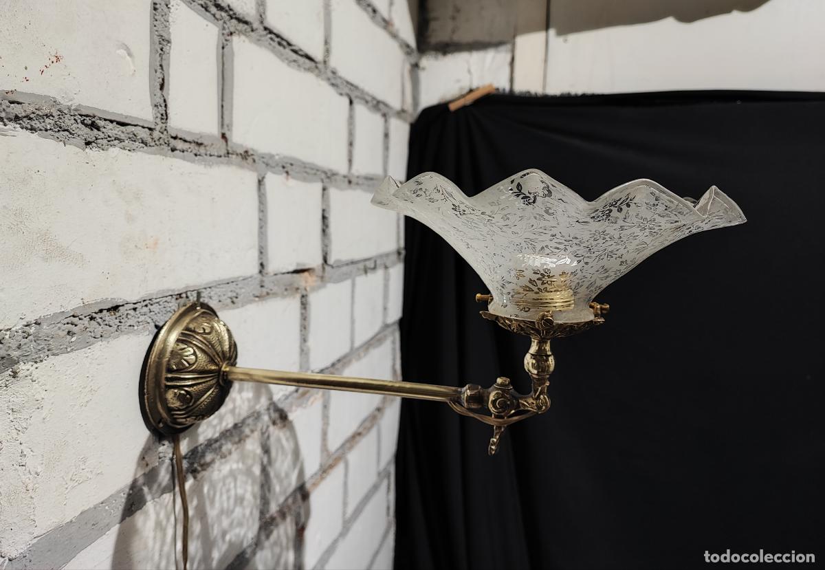 Antig&uuml;edades: EXCELENTE APLIQUE , LUZ, DE PARED, FINAL S.XIX - Foto 6