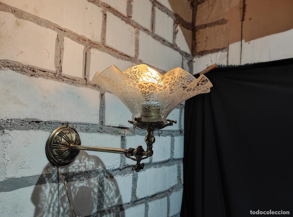 Antig&uuml;edades: EXCELENTE APLIQUE , LUZ, DE PARED, FINAL S.XIX - Foto 1