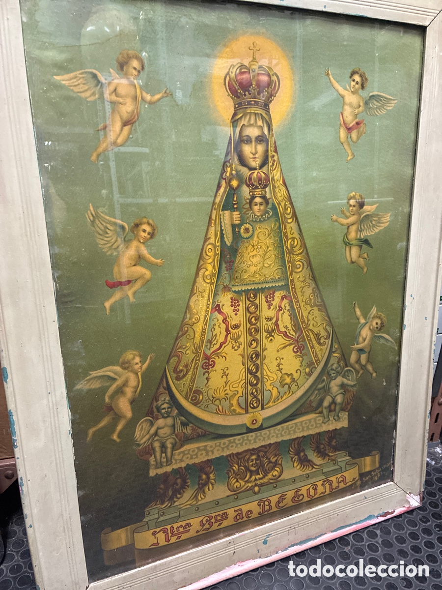 Antig&uuml;edades: Cuadro de Nuestra Se&ntilde;ora de Bego&ntilde;a. - Foto 2