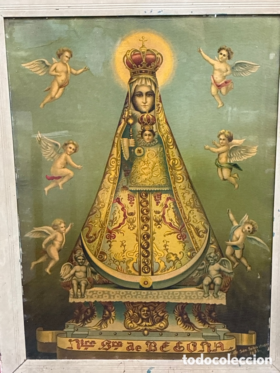 Antig&uuml;edades: Cuadro de Nuestra Se&ntilde;ora de Bego&ntilde;a. - Foto 1