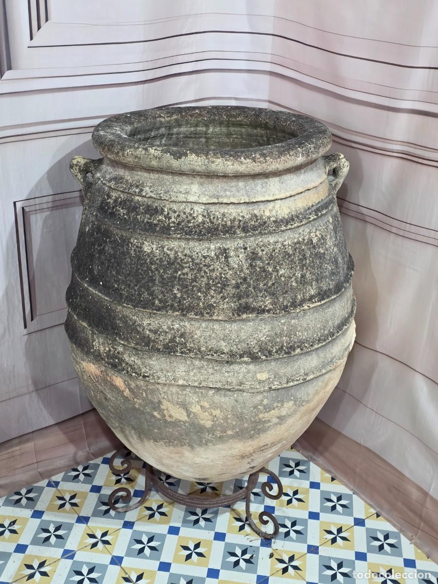 Antig&uuml;edades: Antigua tinaja &aacute;nfora de barro - Foto 3