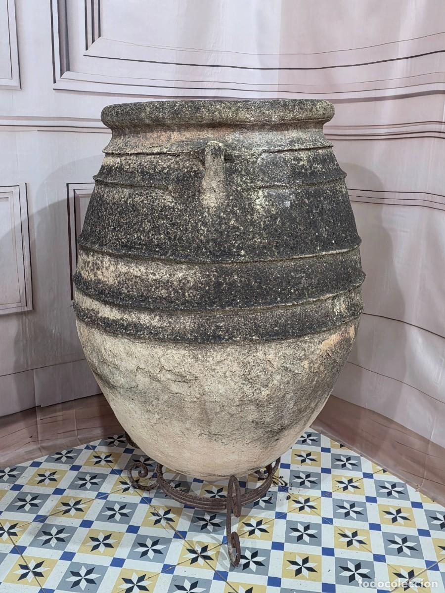 Antig&uuml;edades: Antigua tinaja &aacute;nfora de barro - Foto 6