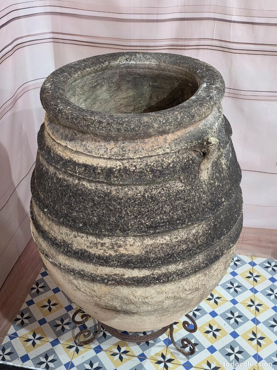 Antig&uuml;edades: Antigua tinaja &aacute;nfora de barro - Foto 7