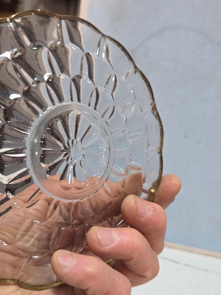 Antig&uuml;edades: plato de cristal antiguo - Foto 3