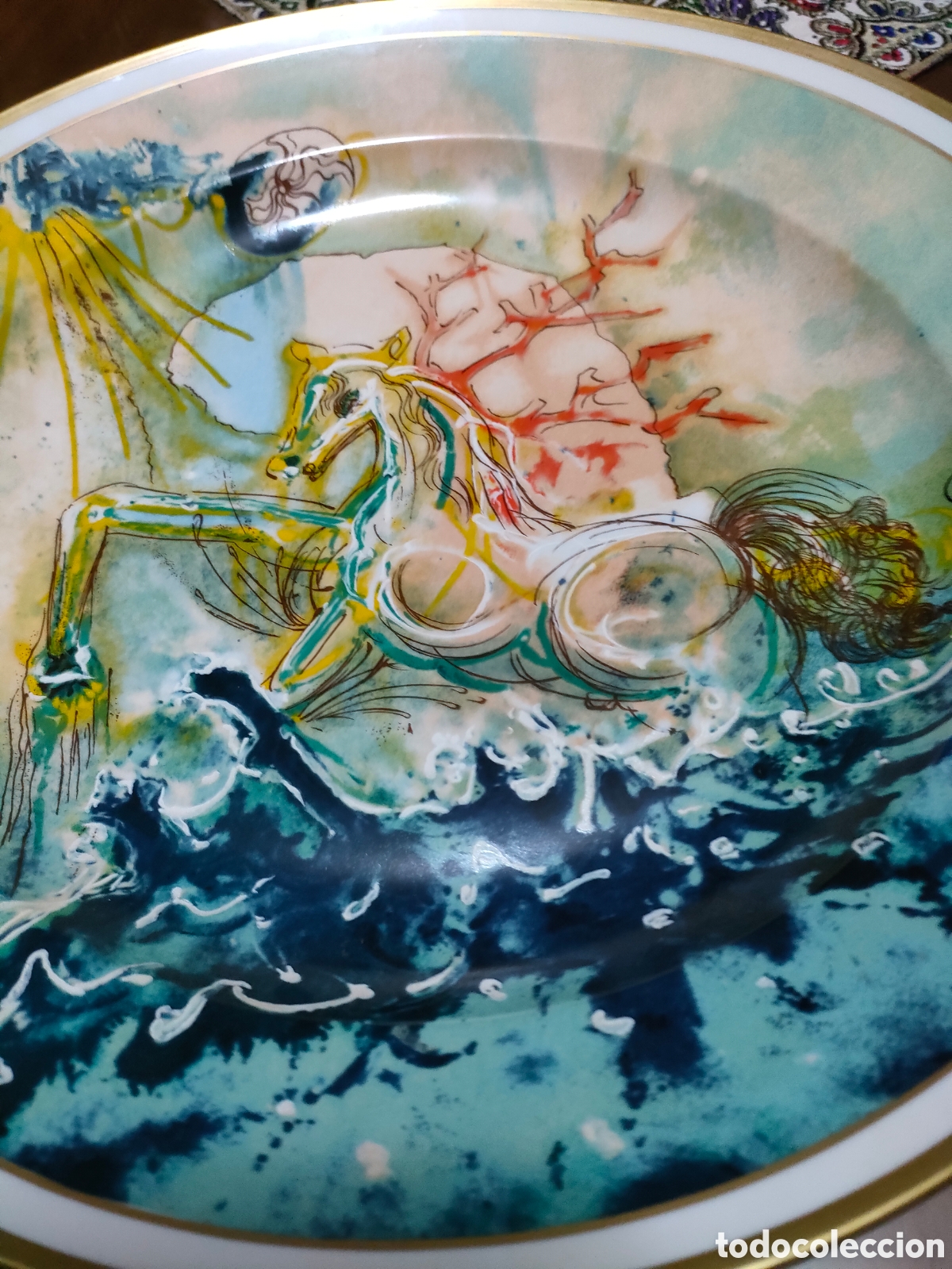 Antig&uuml;edades: Gran plato de colecci&oacute;n Dal&iacute; a&ntilde;o 1982 - Foto 3