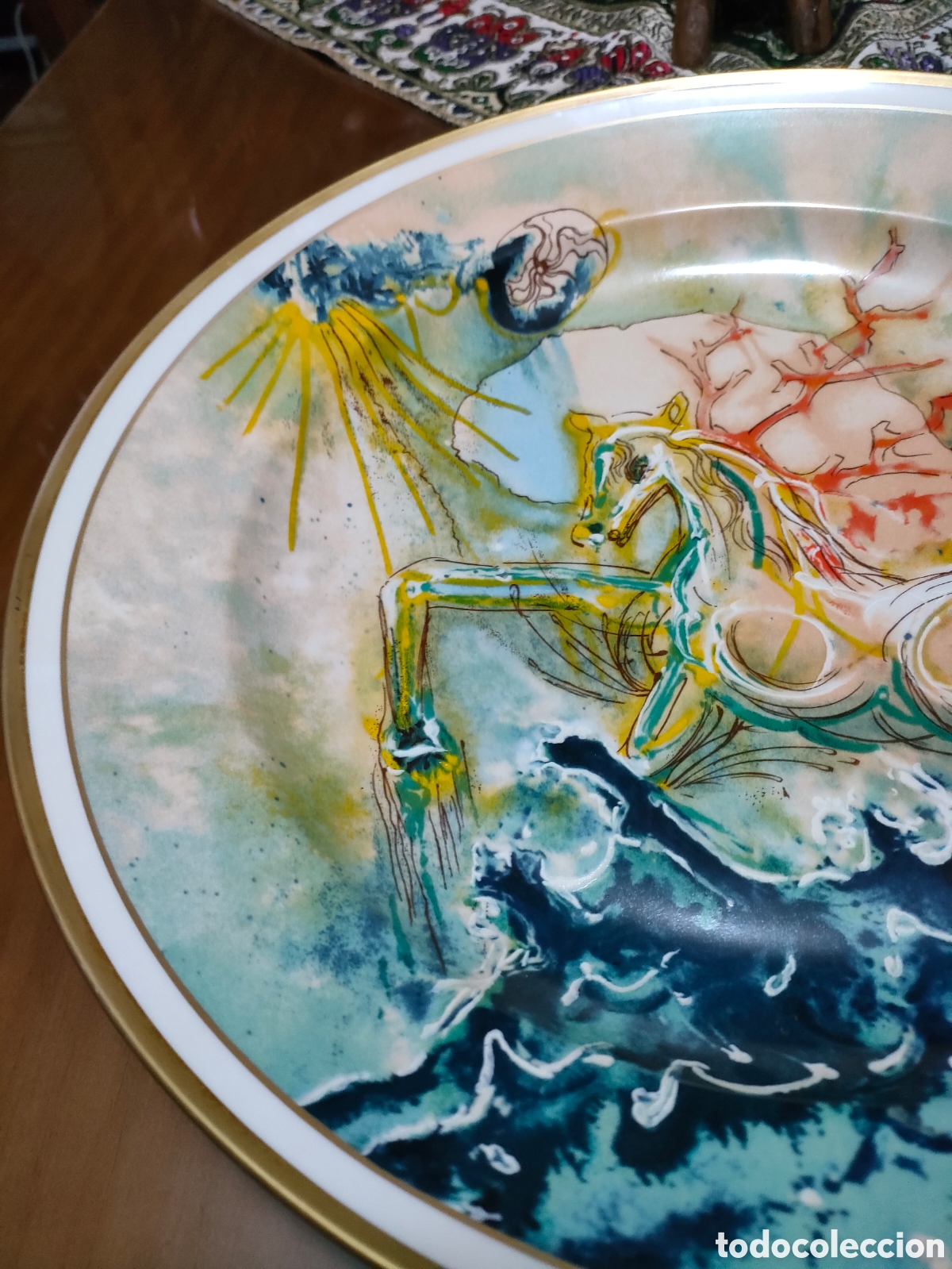 Antig&uuml;edades: Gran plato de colecci&oacute;n Dal&iacute; a&ntilde;o 1982 - Foto 4