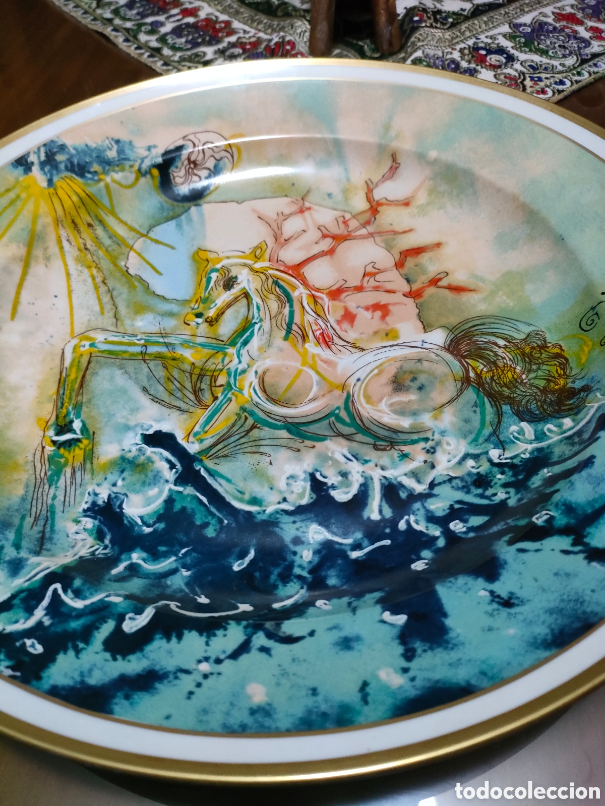 Antig&uuml;edades: Gran plato de colecci&oacute;n Dal&iacute; a&ntilde;o 1982 - Foto 5