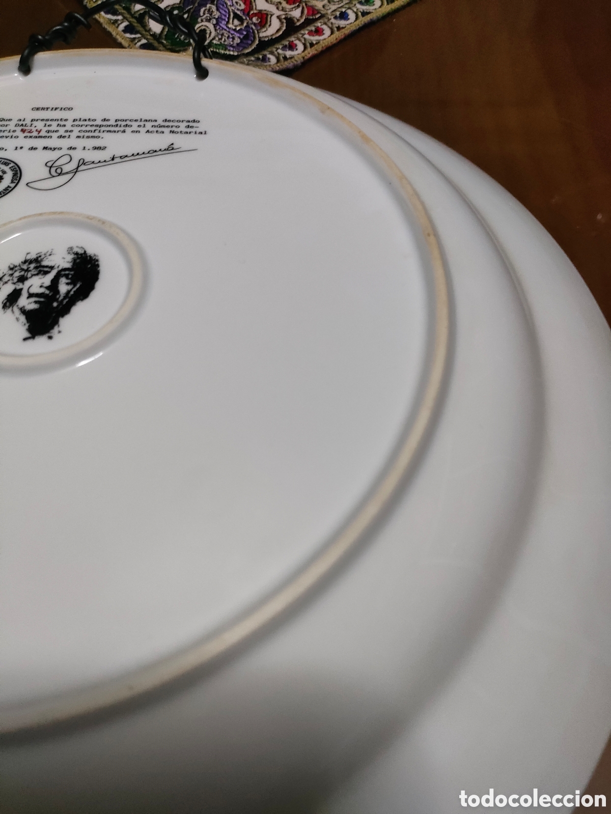 Antig&uuml;edades: Gran plato de colecci&oacute;n Dal&iacute; a&ntilde;o 1982 - Foto 7
