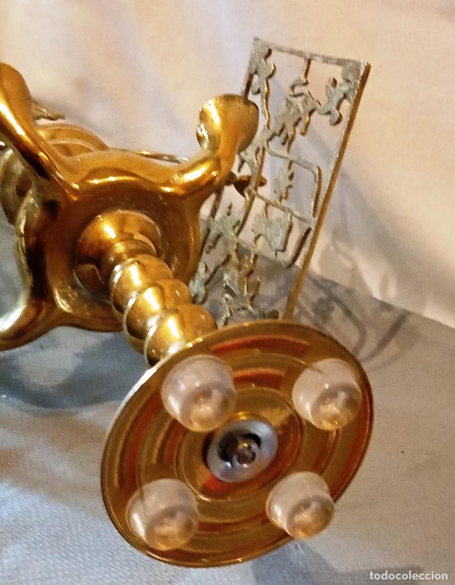 Antig&uuml;edades: L&aacute;mpara de aceite antigua de bronce - Foto 14