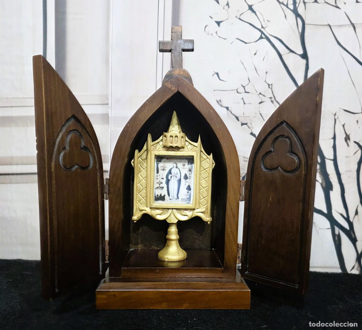 Antig&uuml;edades: Antigua capilla de mesa estilo G&oacute;tico - Foto 1