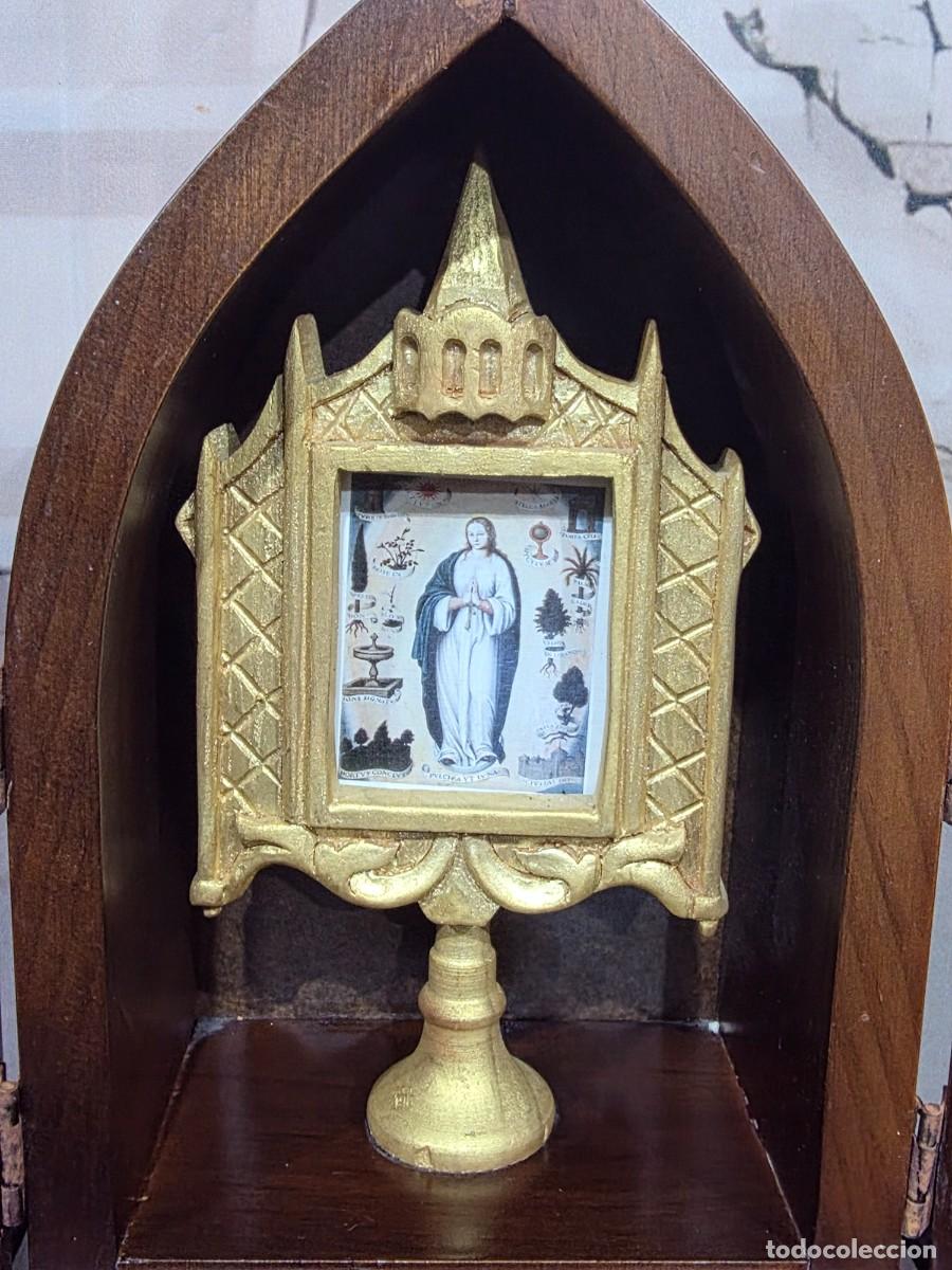 Antig&uuml;edades: Antigua capilla de mesa estilo G&oacute;tico - Foto 5