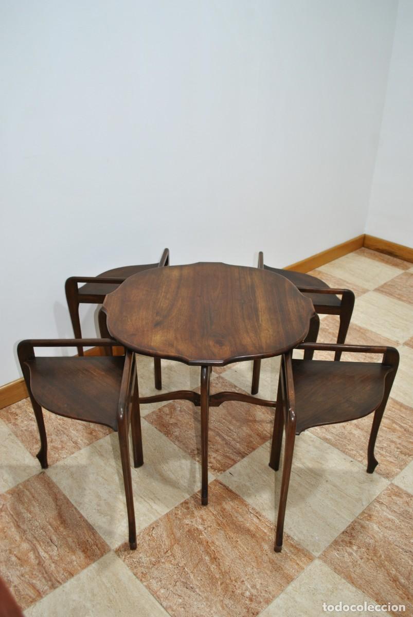 Antig&uuml;edades: MESITAS NIDO DE MADERA - Foto 4